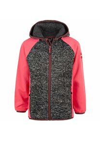 ZIGZAG Kinder Fleecejacke "THAMOS", grau, sportlich, Gr. 110, bestickt, meliert, mehrfarbig, 100% Polyester, Jacken, aus schnelltrocknenden