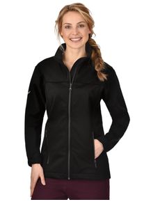TRIGEMA Damen Softshelljacke "TRIGEMA Softshelljacke RV unisex", schwarz, sportlich, Gr. XL, 88% Polyamid, 12% Elastan, Jacken