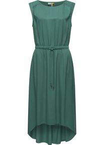 Ragwear Damen Sommerkleid "Sirocco", grün, Gr. XS, Material: 100% Viskose, Kleider, stylisches Shirtkleid mit Taillenband