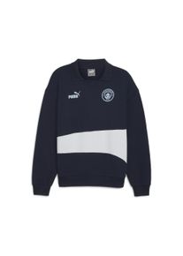 Puma Herren Sweatshirt "Manchester City ftblCULTURE+ Sweat Drill Oberteil Herren", blau, Gr. S, Obermaterial: 100% Baumwolle; Kragen: 100% Baumwolle;