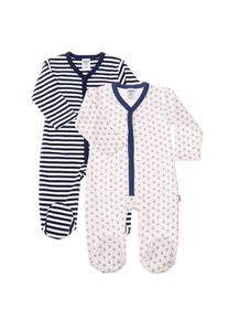 Liliput Kinder Schlafanzug, Gr. 74, bunt, 100% Baumwolle, bedruckt, gestreift, mehrfarbig, casual, Homewear-Sets, im praktischen 2er-Set