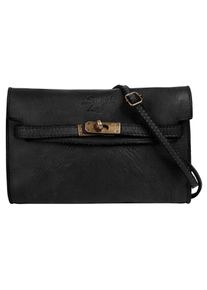 Samantha Look Damen Umhängetasche, schwarz, Leder, vintage, Taschen, echt Leder, Made in Italy