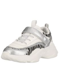 ZIGZAG Kinder Sneaker "Fialey", Gr. 28, silber, Polyurethane, Kunstfaser, casual, Schuhe, mit praktischem Klettverschluss
