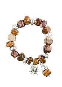 Damen Armband "Babsi", braun, Collezione Alessandro, Stein, Armbänder