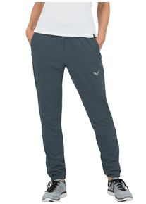 TRIGEMA Damen Jerseyhose "TRIGEMA Freizeithose mit Bein-Reißverschluss", grau, Basic, Gr. L, 74% Nylon, 26% Elastan, Hosen