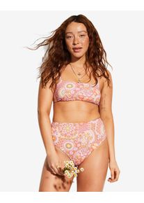 Billabong Damen Crop-Bikini-Top "Good Times Zoe", bunt, Gr. S, 85% Polyester, 15% Elasthan, Bikini-Oberteile