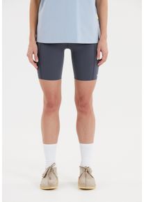 SOS Damen Funktionstights "Leysin", blau, casual, Gr. XL, unifarben, 77% Polyamid, 23% Elasthan, Hosen, mit hohem Hüftbund