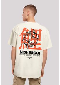 F4NT4STIC Herren T-Shirt "Nishikigoi Koi Japan Grafik", beige, casual, Gr. 5XL, Obermaterial: 100% Baumwolle, Shirts, Print