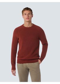 NO EXCESS Herren Rundhalspullover "NO EXCESS", orange, Gr. XXL, 85% Polyester (recycled), 15% Nylon, Pullover