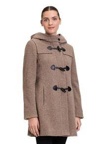 Gil Bret Damen Dufflecoat, braun, casual, Gr. 46, unifarben, Web, Obermaterial: 70% Wolle, 20% Polyester, 10% Polyamid, Mäntel, mit Wolle und Kapuze
