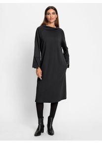 Heine Damen Jerseykleid "Jersey-Kleid", schwarz, Gr. 34, unifarben, 70% Viskose, 25% Polyamid, 5% Elasthan, Kleider