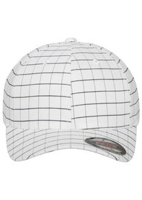 Flexfit Damen Flex Cap "Flexfit Unisex Flexfit Square Check Cap", blau, casual, Gr. L, 58% Polyester, 39% Baumwolle, 3% Elasthan, Caps