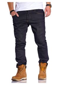 Rello & Reese RELLO & REESE Herren Straight-Jeans "RINSE", blau, Gr. 30, 98% Baumwolle, 2% Elasthan, Jeans, mit lässigem Schnitt