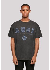 F4NT4STIC Herren T-Shirt "Ahoi Knut & Jan Hamburg", schwarz, casual, Gr. L, Obermaterial: 100% Baumwolle, Shirts, Print