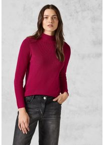 Cecil Damen Strickpullover, pink, casual, Gr. XXL, unifarben, Web, 100% Baumwolle, Pullover, aus reiner Baumwolle