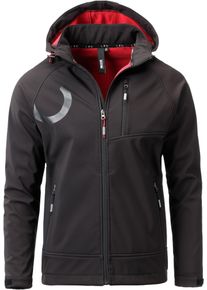 LPO Herren Softshelljacke "ELLIOT PEAK II MEN", schwarz, sportlich, Gr. L, 96% Polyester; 4% Elasthan, Jacken, auch in Großen Größen erhältlich