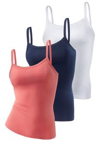 H.I.S. H.I.S Damen Spaghettitop "ohne Seitennähte", bunt, Basic, Gr. 32, unifarben, Feinripp, Obermaterial: 100% Baumwolle, Tops, aus weicher Rippqualität