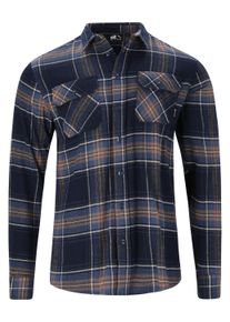 WHISTLER Herren Fleeceshirt "Jamba", blau, casual, Gr. S, mehrfarbig, 100% Baumwolle, Shirts, aus atmungsaktivem Flannel
