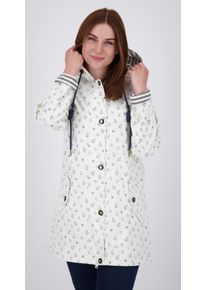 DEPROC Active Damen Regenjacke "Friesennerz ANKERGLUTZAUBER", weiß, casual, Gr. 44, Obermaterial: 100% Polyurethan; Futter: 100% Polyester, Jacken,