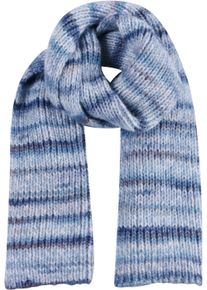 Damen Strickschal, blau, feminin,klassisch,modisch, Capelli New York, Grobstrick, Materialmix, Modetücher, Strickschal mit Wollanteil
