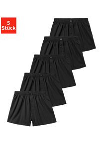 H.I.S. H.I.S Herren Weiter Boxer "Herren Boxer", Gr. 3, schwarz, Jersey, Obermaterial: 95% Baumwolle, 5% Elasthan, unifarben, Unterhosen, weite Passform,