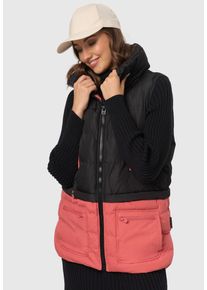 Marikoo Damen Steppweste "Kiraraa", rot, Gr. XS, Obermaterial: 100% Polyester; Innenmaterial: 100% Polyester; Futter: 100% Polyester, Westen, mit