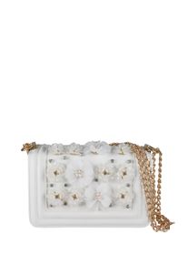 Damen Umhängetasche "Diona", Collezione Alessandro, weiß, Lederimitat, Taschen, mit Luxus Blüten und Applikationen