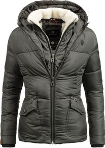 Navahoo Damen Winterjacke "Megan", grau, modisch, Gr. S, clean, Oberstoff: 100% Polyester, Futter: 100% Polyester, Wattierung: 100% Polyester,