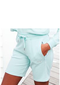 H.I.S. H.I.S Damen Bermudas, Gr. 32, grün, Interlock, Obermaterial: 60% Baumwolle, 40% Polyester, unifarben, Basic, Hosen