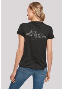 F4NT4STIC Damen T-Shirt "Mountain", schwarz, casual, Gr. XS, Obermaterial: 100% Baumwolle, Shirts, Print