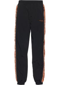 Fubu Herren Jogginghose "Fubu Damen FM234-018-1 Corporate Track Pants", schwarz-weiß, Gr. M, 100% Polyamid, Hosen