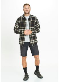 WHISTLER Herren Fleeceshirt "Jamba", schwarz, casual, Gr. XXXL, mehrfarbig, 100% Baumwolle, Shirts, aus atmungsaktivem Flannel