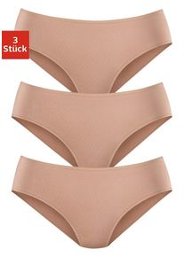 Lascana Damen Jazz-Pants Slips "aus hochwertiger Modal-Qualität", Gr. 32, beige, Obermaterial: 94% Modal (TENCEL), 6% Elasthan, unifarben, Unterhosen