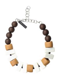 Damen Kette mit Anhänger "Almada", beige, Basic, Collezione Alessandro, Kunstfaser, Halsketten, aus Polyesterelementen