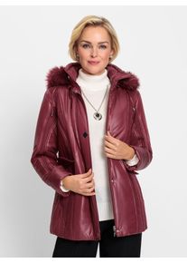 CLASSIC Damen Winterjacke, rot, Gr. 38, unifarben, 100% Polyester, Fellimitat:80% Polyacryl, 20% Polyester, Wattierung:100% Polyester, Jacken