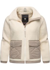 Ragwear Damen Plüschjacke "Arctika", weiß, modisch, Gr. XL, Obermaterial 1: 100% Polyester, Obermaterial 2: 70% Polyester, 30% Nylon, Innenfutter:
