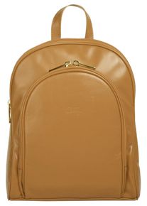 CLUTY Cityrucksack, gelb, Rindsleder, Leder, unifarben, casual, Rucksäcke, echt Leder, Made in Italy
