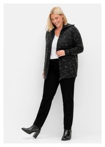 sheego Damen Stretch-Hose "Große Größen", schwarz, casual, Gr. 48, unifarben, Obermaterial: 66% Baumwolle, 32% Polyester, 2% Elasthan, Hosen, mit