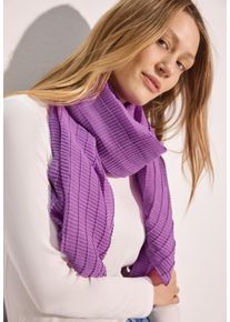 Cecil Damen Schal, lila, casual, unifarben, Stoff, 100% Polyester, Modetücher, leicht transparent