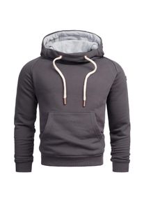 Herren Kapuzenpullover "ASPaolo", grau, Gr. L, Alessandro Salvarini, Obermaterial: 65% Baumwolle, 35% Polyester, Pullover, mit Kapuze