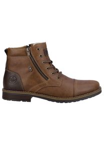 Rieker Herren Winterstiefelette, Gr. 40, braun, Lederimitat, klassisch, Schuhe, Schnürboots, Winterboots in schmaler Form