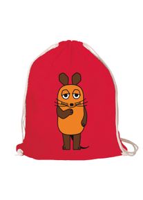logoshirt Kulturbeutel "Turnbeutel Die Maus", rot, Baumwolle, mehrfarbig, Taschen, mit schönem Printmotiv