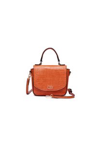 Damen Umhängetasche "Kassandra", Collezione Alessandro, orange, Lederimitat, Taschen, geprägtes Material