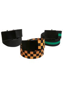 Urban Classics Damen Hüftgürtel "Urban Classics Unisex Belts Trio Kids", bunt, Gr. L, 100% Polyester, Gürtel