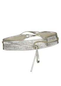 Damen Taillengürtel "Metalic", gold, Basic,casual,feminin,modisch, Collezione Alessandro, unifarben, Leder, Gürtel, ideal für Kleid und festliche