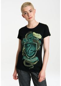 logoshirt Damen T-Shirt "Harry Potter", schwarz, casual, Gr. XS, bedruckt, 100% Baumwolle, Shirts, mit coolem Print