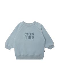 Liliput Herren Sweatshirt "Ocean child", blau, Gr. 98, bedruckt, 80% Baumwolle, 20% Polyester, Sweatshirts, aus weichem Baumwoll-Material
