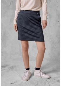 Cecil Damen Minirock, blau, casual, Gr. M, gestreift, Stoff, 68% Polyester, 20% Viskose, 8% Metallfasern, 4% Elasthan, Röcke, softer Materialmix