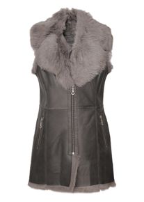 Maze Damen Lederjacke "4202145", grau, Gr. L, 100% Lammfell, Jacken