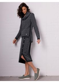 Damen Jacquardpullover "Woll-Viskose-Pullover", grau, Gr. 38, CREATION L PREMIUM, gemustert, mehrfarbig, 55% Wolle, 20% Viskose, 20% Polyamid, 5%